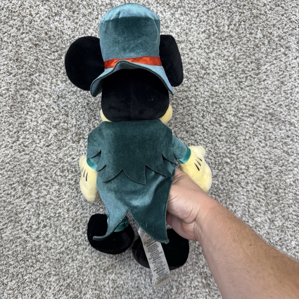 Disney Parks Halloween Mickey Mouse Plush 2023 Limited Edition Haunted Mansion - Picture 6 of 11